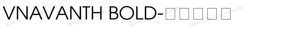VNAvantH Bold字体转换